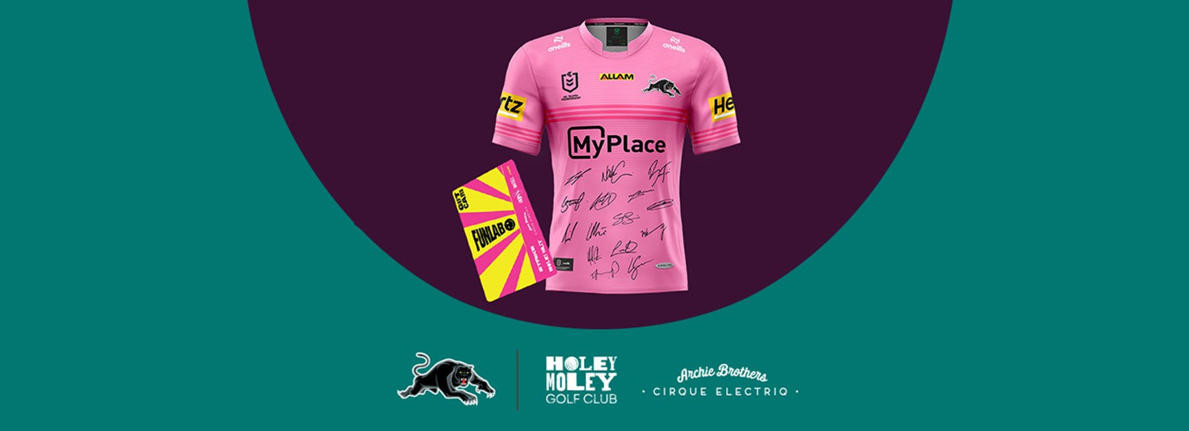 Win a signed Panthers jersey and Funlab voucher thanks to Archie Brothers