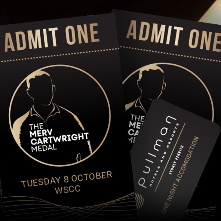 Win tickets to the prestigious Merv Cartwright Medal