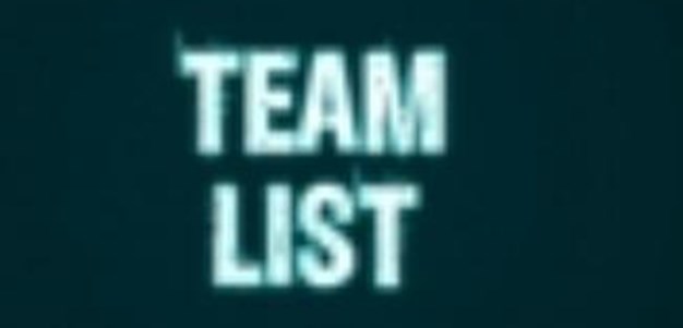 Team List Round 20 v Sharks